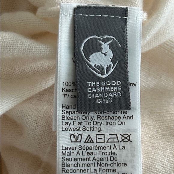 J.Crew Featherweight Cashmere Cardigan Snow Ivory Size XL NWT - Picture 11 of 16